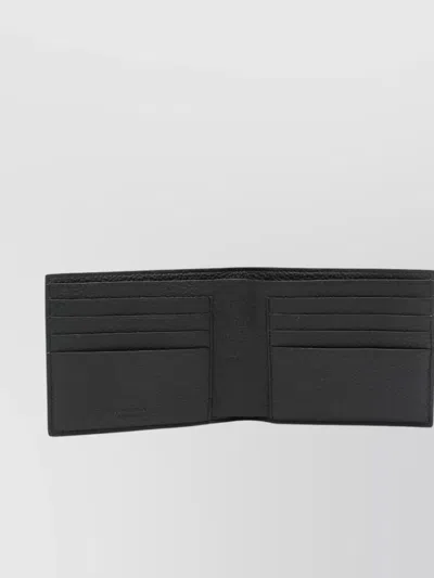 Ferragamo Logo-embossed Bi-fold Wallet With Multiple Card Slots In Gray
