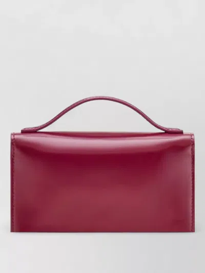 Marc Jacobs Mirror Mini Bag Chain Strap Flowers Handle In Red