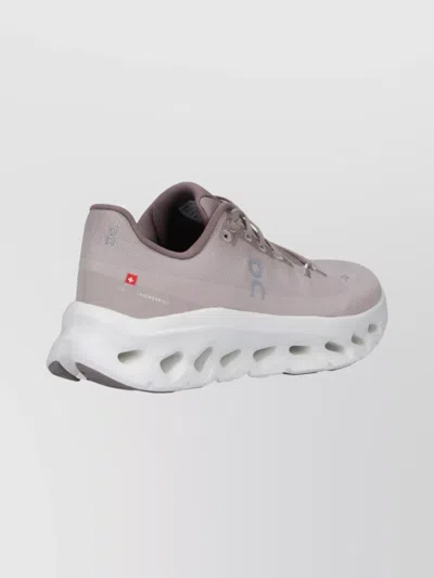 On Casual Sneakers With Mesh Upper And Rubber Outsole In Neutral