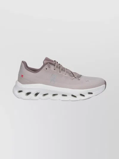 On Casual Sneakers With Mesh Upper And Rubber Outsole In Neutral