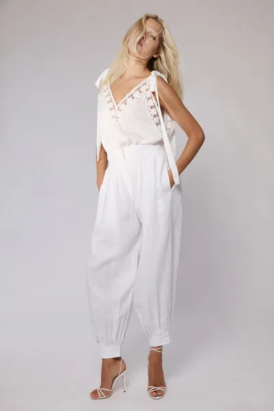 Bardot Aubery Tie Strap Cami In White