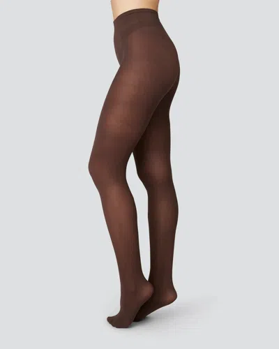 Swedish Stockings Olivia Premium Tights In Brown