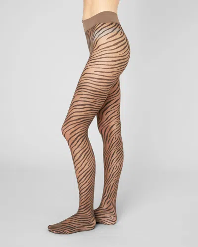 Swedish Stockings Zadie Zebra Tights In Animal Print