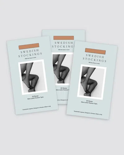 Swedish Stockings Malva Ladder Resistant Tights Bundle: 3 Pairs In Brown