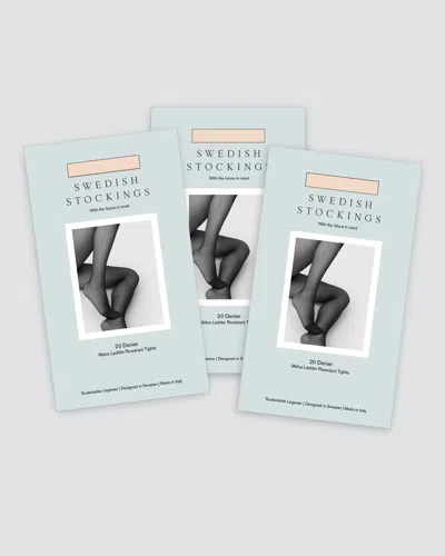 Swedish Stockings Malva Ladder Resistant Tights Bundle: 3 Pairs In Sand