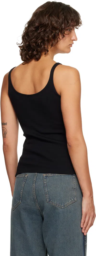 Off-white Black Off Stamp Rib Tank Top In Black