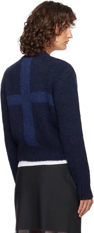 Paloma Wool Navy Cruz Zip Sweater In Blue