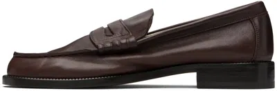 Common Projects Brown Soft Loafers In Brown