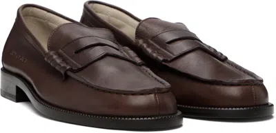Common Projects Brown Soft Loafers In Brown