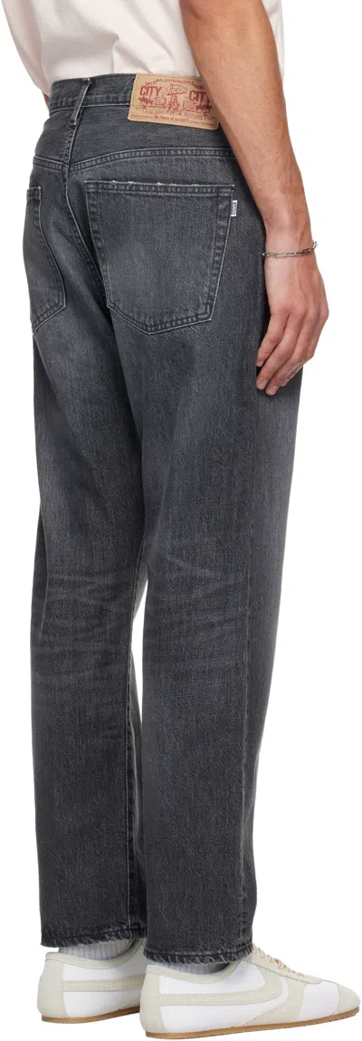 Bape Black Shark Loose Fit 13 oz Jeans In White