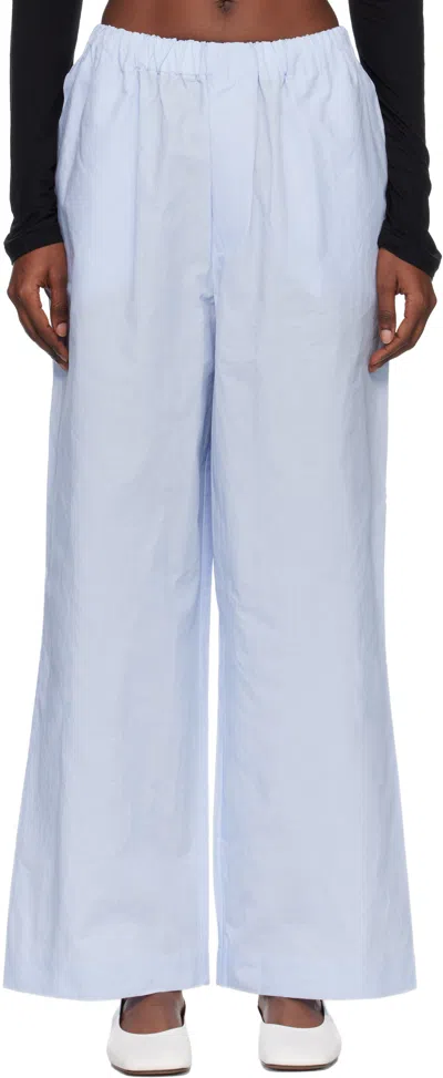 Baserange Blue Claude Lounge Pants In Black