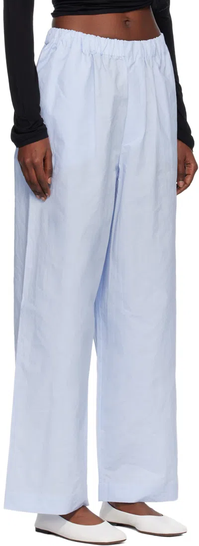 Baserange Blue Claude Lounge Pants In Black