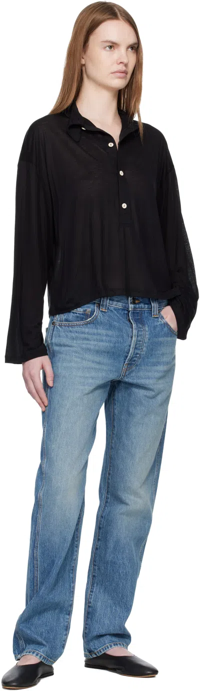 Baserange Black Seal Polo In Black