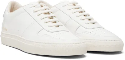 Common Projects Bball Summer Edition Leather Sneakers In White