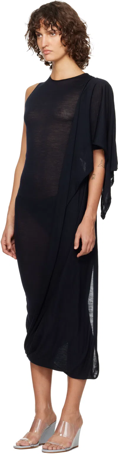 Paloma Wool Black Willy Midi Dress In Black