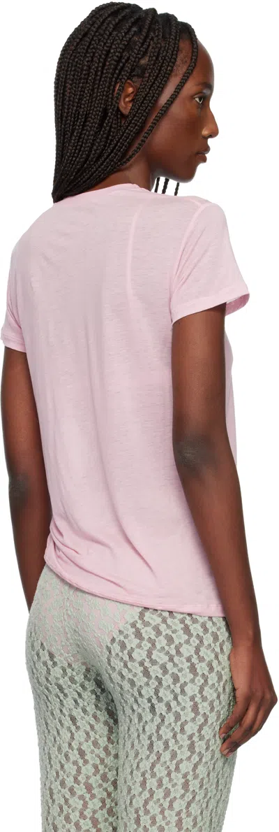 Baserange Pink Bamboo T-shirt In Pink
