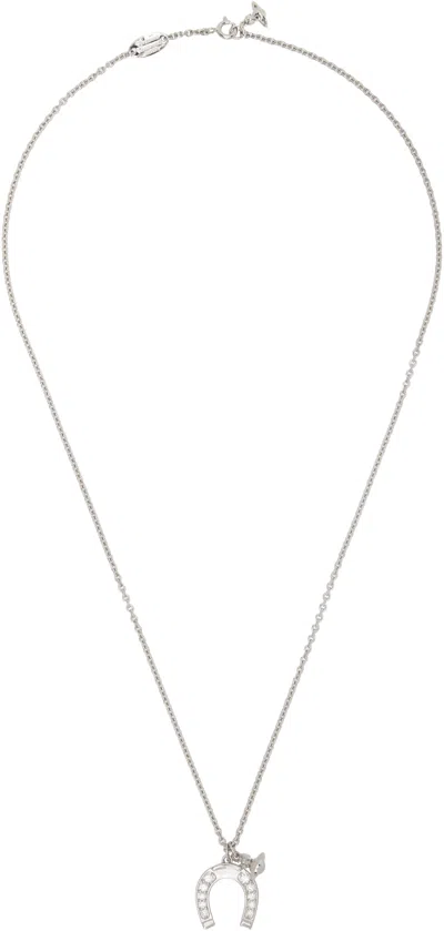 Vivienne Westwood Horace Pendant Necklace In Silver
