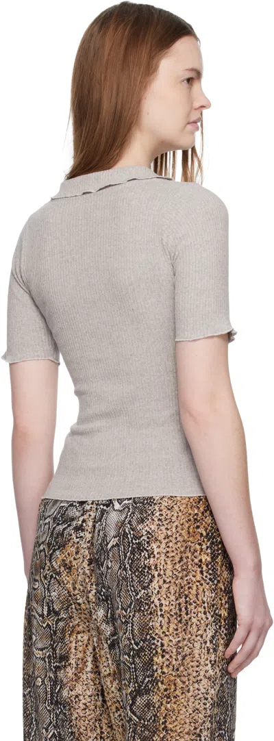 Baserange Gray Dual Polo In Gray