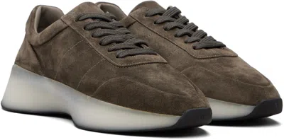 Fear Of God Taupe Suede Vintage Runner Sneakers In Brown