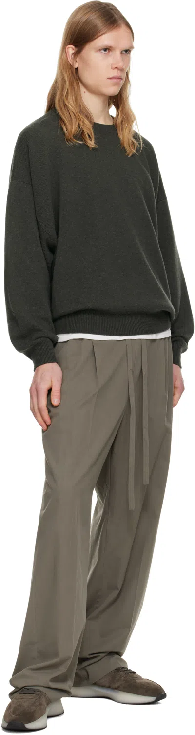 Fear Of God Taupe Suede Vintage Runner Sneakers In Brown