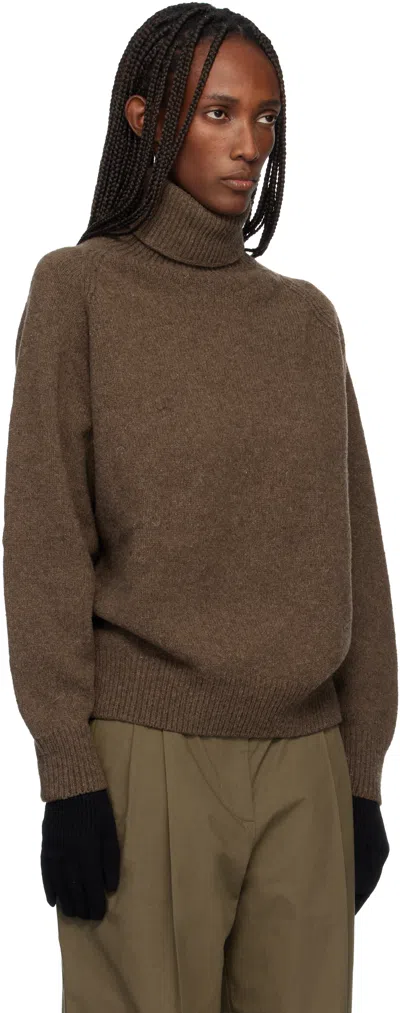Baserange Soar Turtleneck In Brown