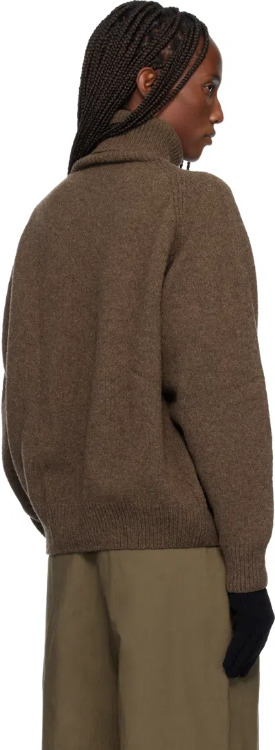 Baserange Soar Turtleneck In Brown