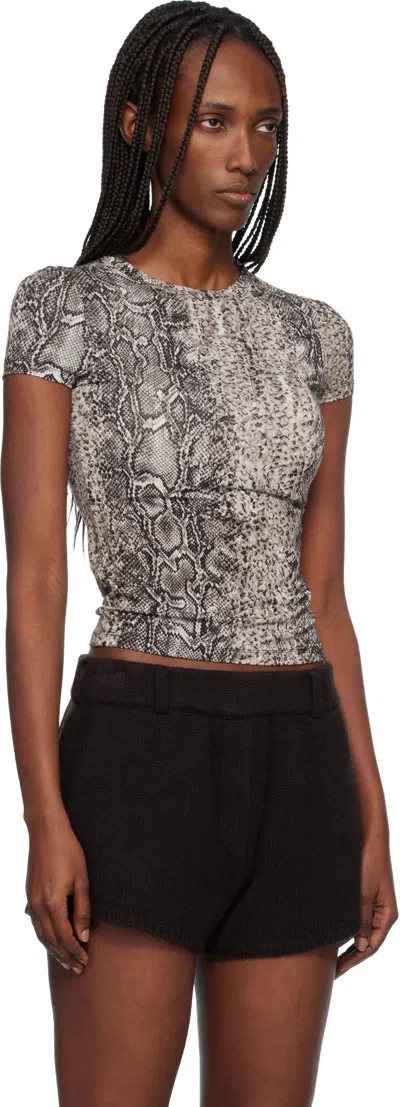 Baserange Brown Bead T-shirt In Brown