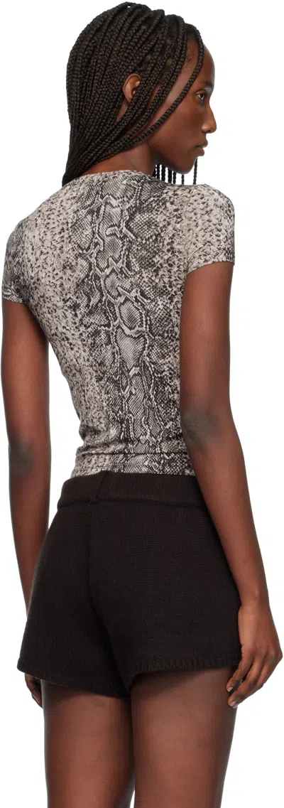 Baserange Brown Bead T-shirt In Brown