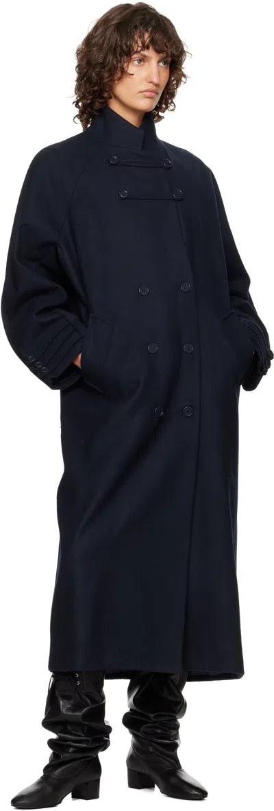 Paloma Wool Navy Debo Coat In Blue