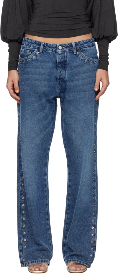 Paloma Wool Blue Crowd Jeans In Blue