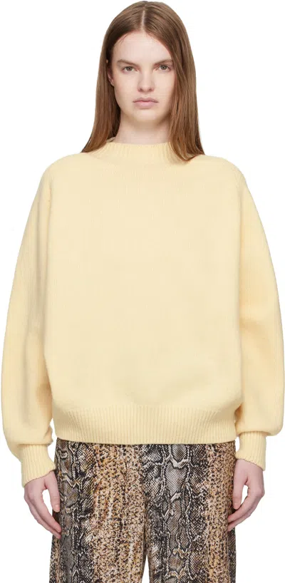 Baserange Off-white Soar Sweater In Yellow
