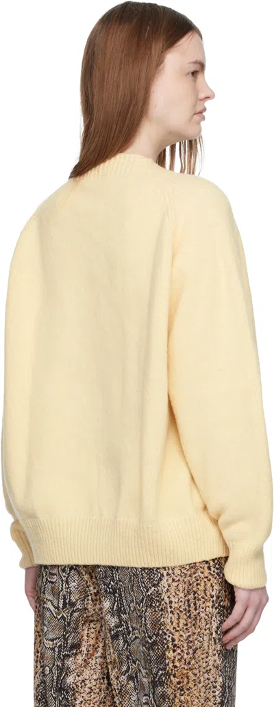 Baserange Off-white Soar Sweater In Yellow