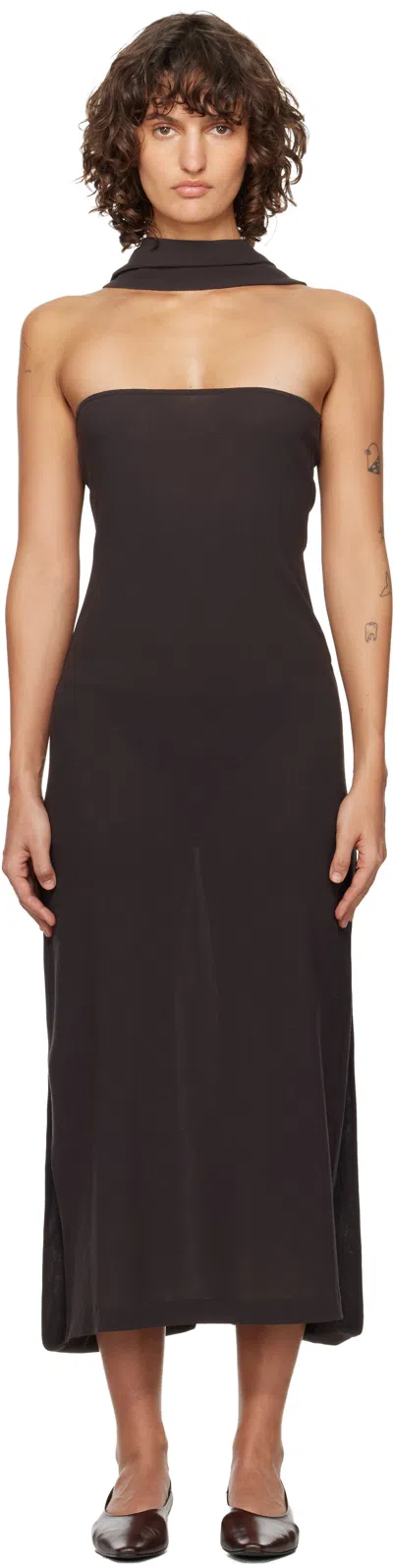 Paloma Wool Brown Alberch Maxi Dress In Brown