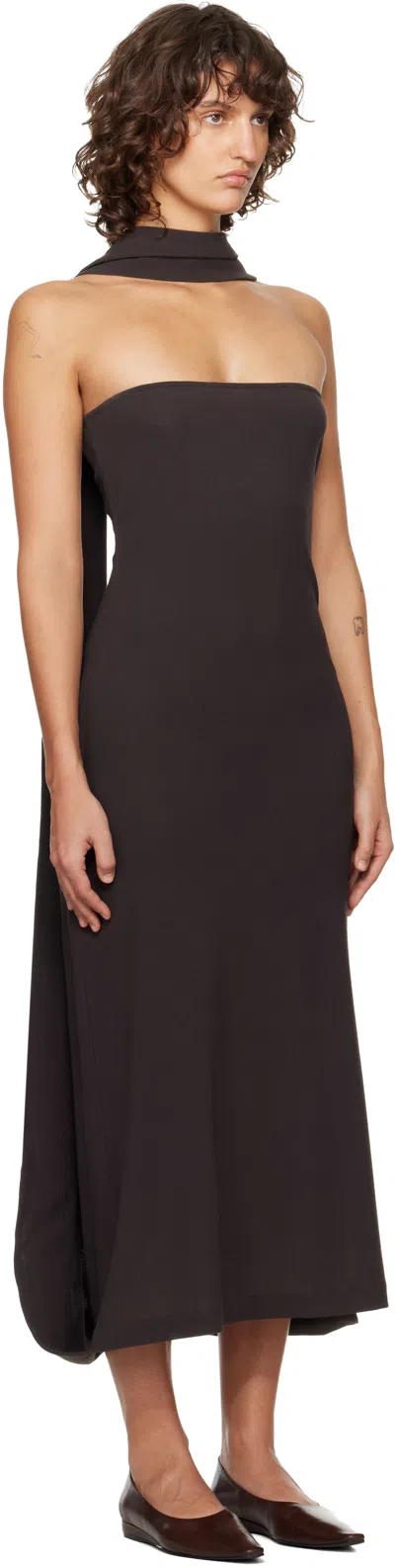 Paloma Wool Brown Alberch Maxi Dress In Brown