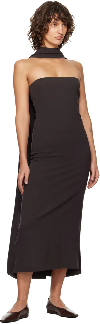 Paloma Wool Brown Alberch Maxi Dress In Brown