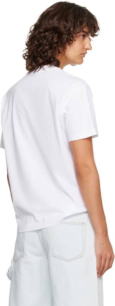 Off-white White Big Logo Bookish Regular T-shirt