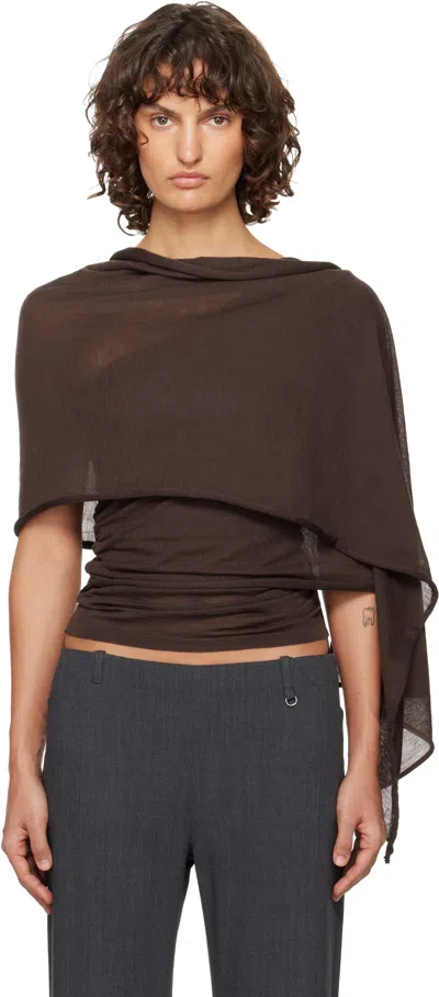 Paloma Wool Brown Puzzle Blouse In Brown