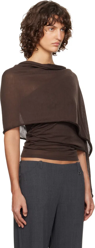 Paloma Wool Brown Puzzle Blouse In Brown