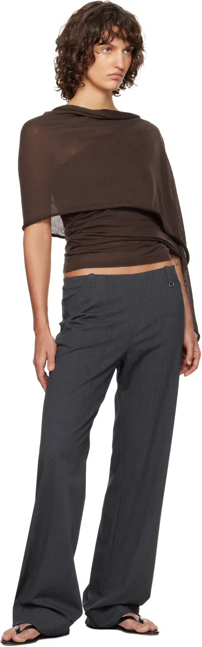 Paloma Wool Brown Puzzle Blouse In Brown