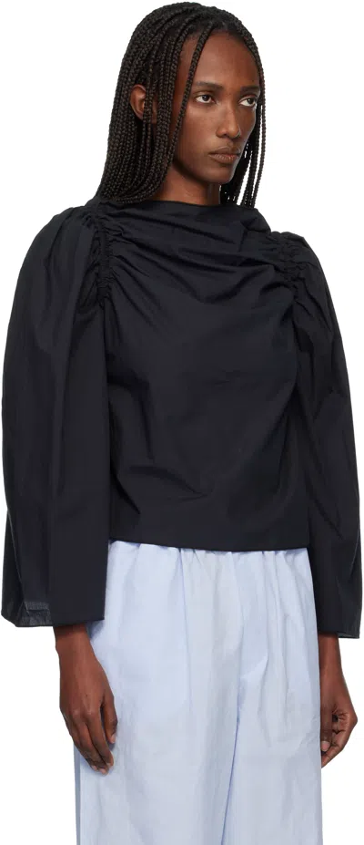 Baserange Black Simmon Blouse In Black