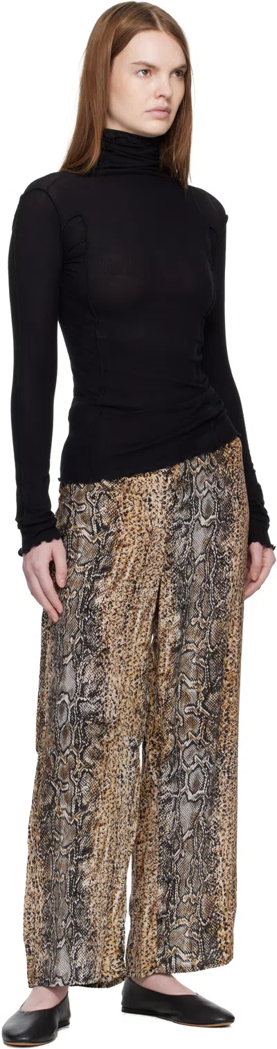 Baserange Black Omato Turtleneck In Black