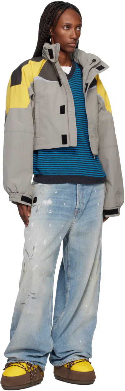 Guest In Residence Yellow & Brown Moon Boot Edition Icon Low Nylon Boots In Multi