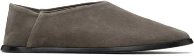 Fear Of God Taupe Slip On Loafers In Green