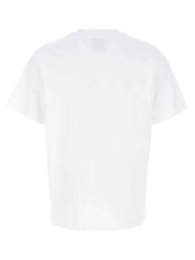 Casablanca White Crewneck Logo Printed T-shirt In White