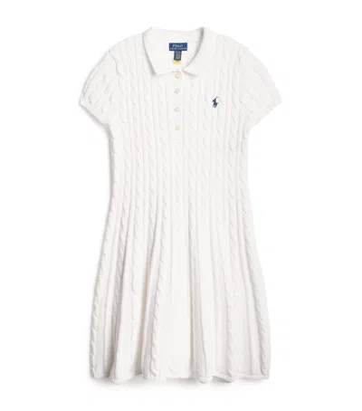 Ralph Lauren Cotton Cable-knit Dress In White