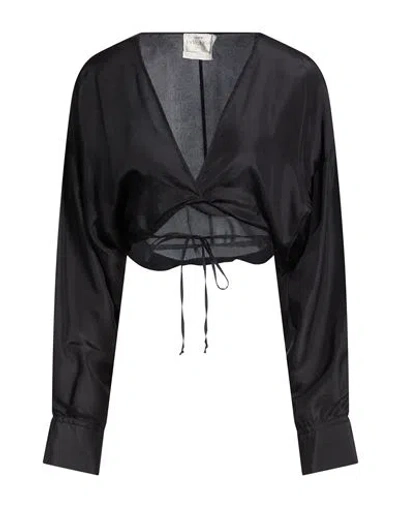 Forte Forte Forte_forte Woman Top Black Size 3 Silk In Black