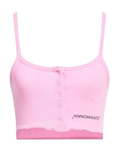 Hinnominate Woman Top Pink Size S Cotton, Elastane In Pink