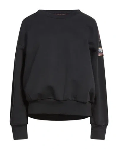 Parajumpers Woman Sweatshirt Black Size L Cotton, Polyester In Black