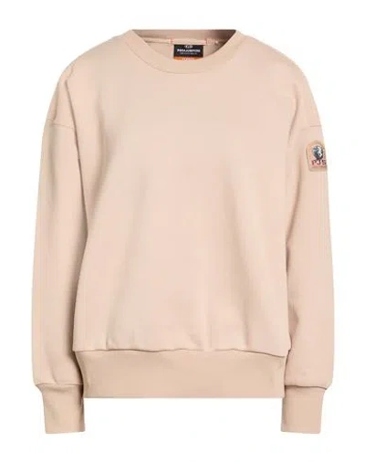 Parajumpers Woman Sweatshirt Beige Size L Cotton, Polyester In Nude