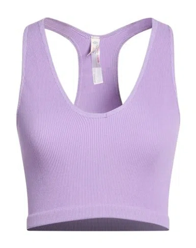 Fp Movement Woman Top Lilac Size L Polyamide, Elastane In Purple